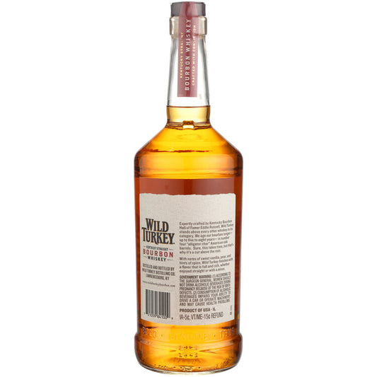 Wild Turkey Straight Bourbon 81 - 750ML - Back