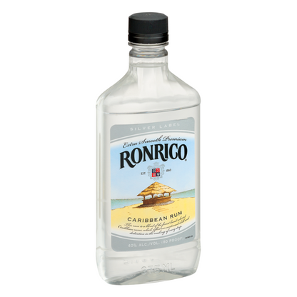 Ronrico Light Rum Silver Label 80 - 375ML - Front Label