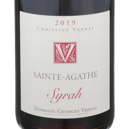 Georges Vernay Syrah Sainte-Agathe Collines Rhodaniennes 2019 - 750ML - Front Label