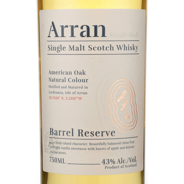 The Arran Malt Single Malt Scotch Barrel Reserve 86 - 700ML - Front Label