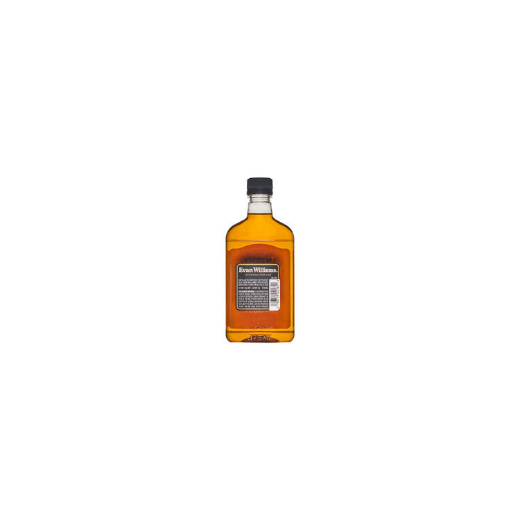 Evan Williams Straight Bourbon Black Label 86 - 375ML - Back Label