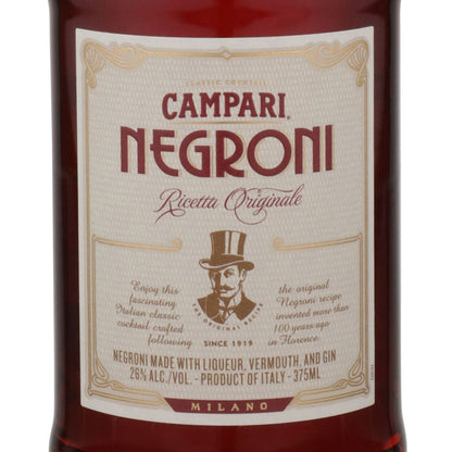 Campari Negroni Cocktail Ricetta Originale 52 - 375ML