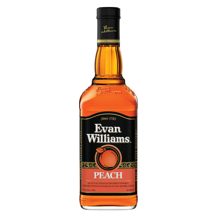Evan Williams Peach Whiskey Liqueur 65 - 750ML - Front