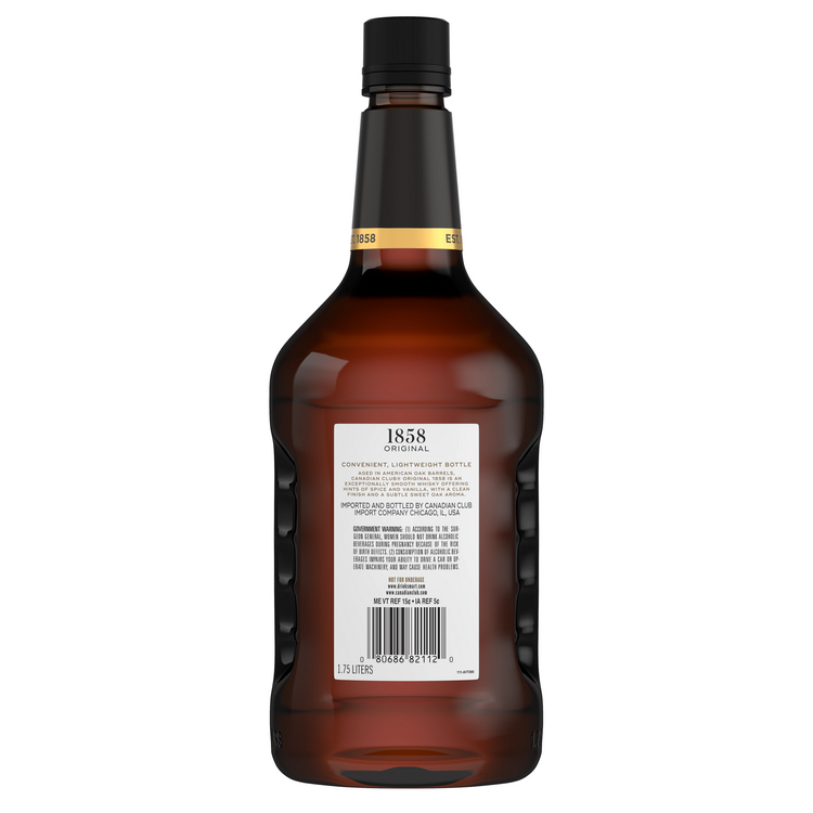 Canadian Club Canadian Whisky 80 - 1.75L - Back