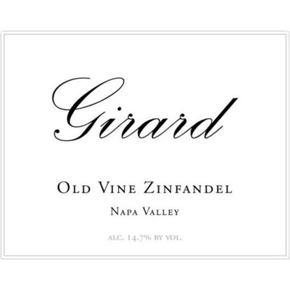 Girard Zinfandel Old Vine Napa Valley 2022 - 750ML - Front Label