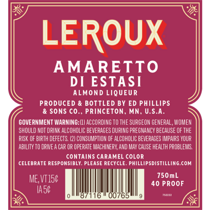 Leroux Amaretto Di Estasi 40 - 750ML