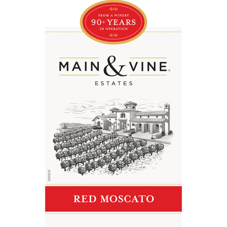 Beringer Main & Vine Red Moscato Chile - 750ML - Front Label