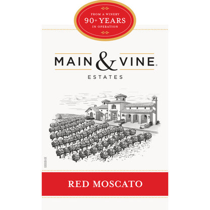 Beringer Main & Vine Red Moscato Chile - 750ML - Front Label