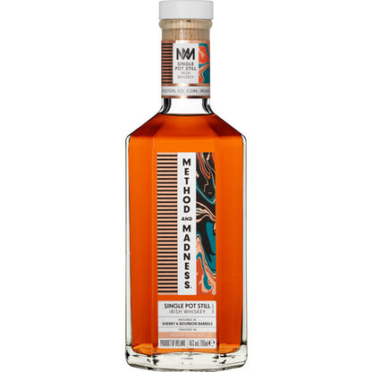 Method And Madness Single Pot Still Irish Whiskey Finished In French C - 700ML - Front