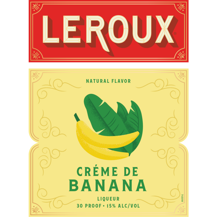 Leroux Creme De Banana 50 - 750ML - Front Label