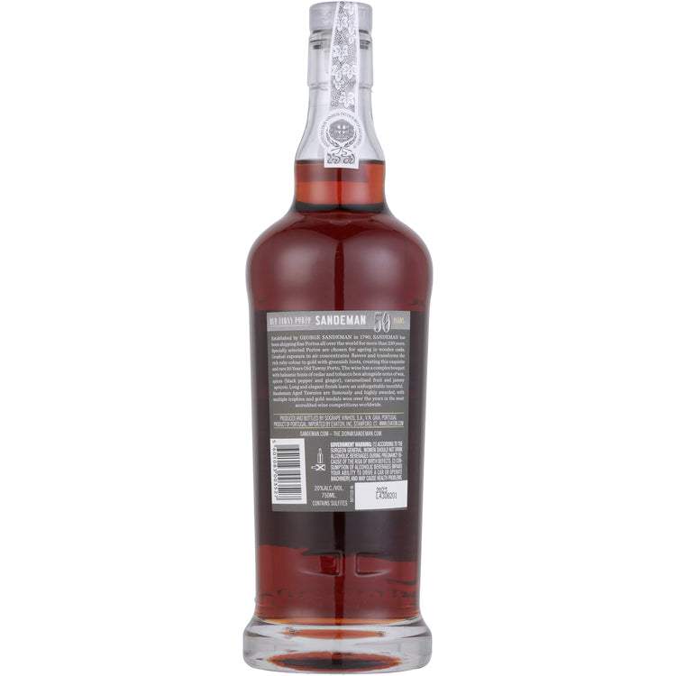 Sandeman Porto Old Tawny 50 Yr - 750ML - Back