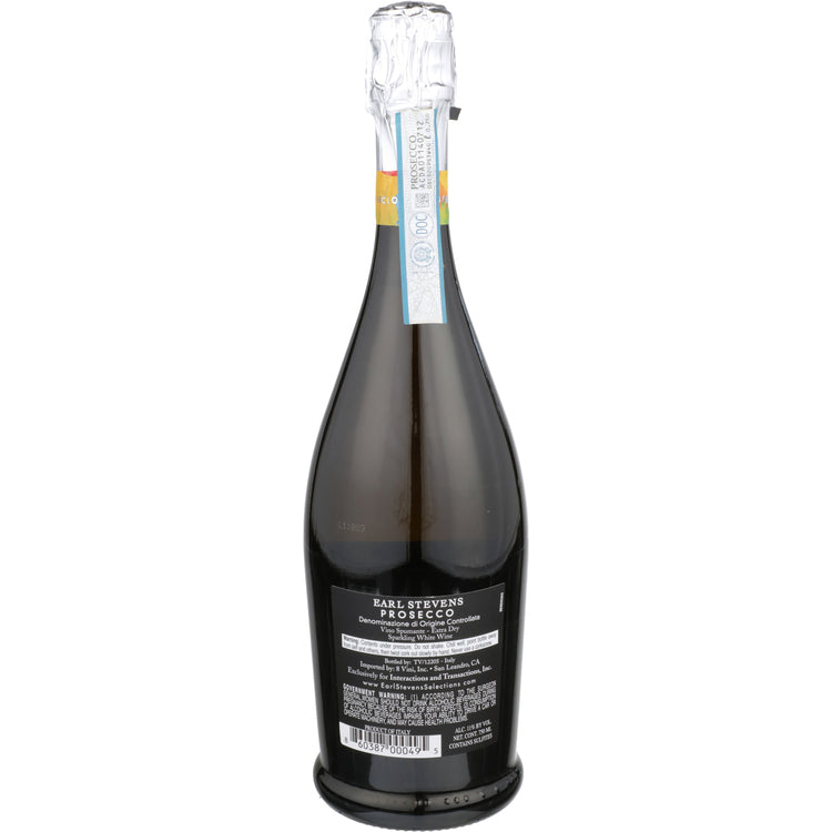 Earl Stevens Prosecco Extra Dry - 750ML - Back