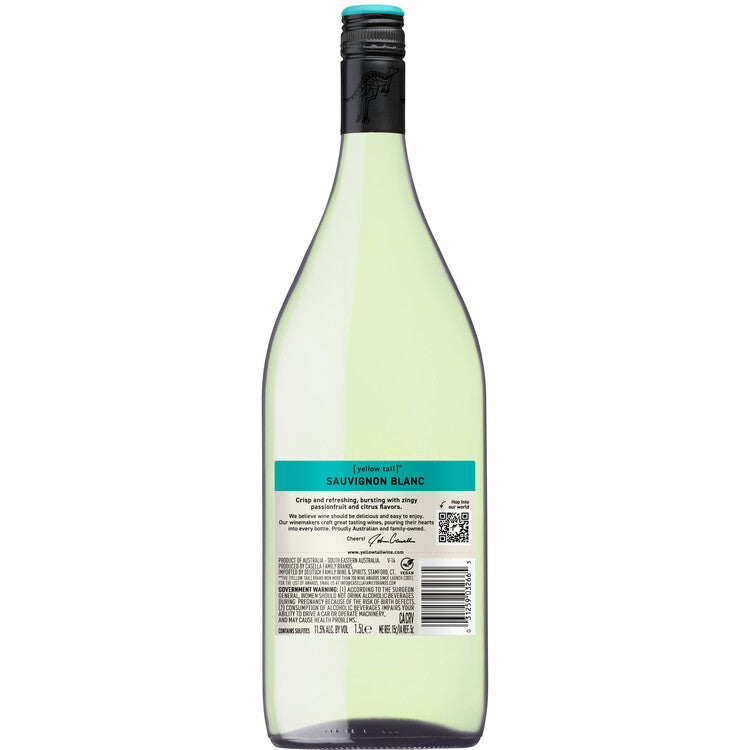 Yellow Tail Sauvignon Blanc South Eastern Australia - 1.5L - Back