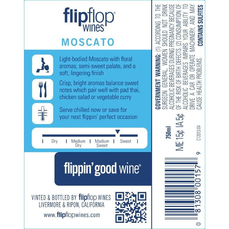 Flipflop Moscato California - 750ML