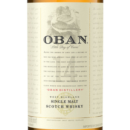 Oban Single Malt Scotch 14 Yr 86 - 750ML - Front Label
