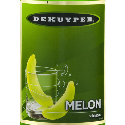 Dekuyper Melon Schnapps Luscious Melon Dew 46 - 1.0L - Front Label