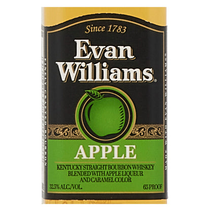 Evan Williams Apple Whiskey Liqueur 65 - 50ML - Front Label