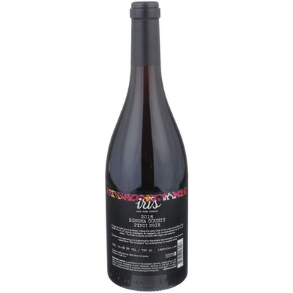 Iris Pinot Noir Sonoma Coast 2018 - 750ML - Back