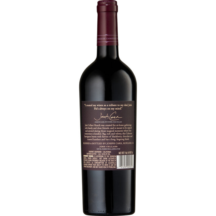 Josh Cellars Cabernet Sauvignon Hearth California - 750ML - Back