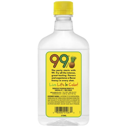 99 Brand Pineapple Schnapps 99 - 375ML - Back