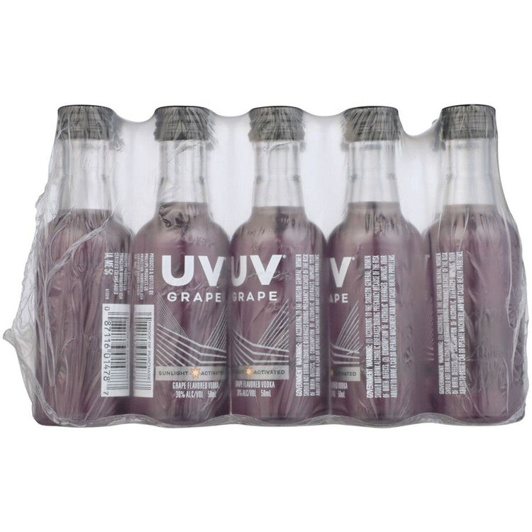 Uv Grape Flavored Vodka 60 - 50ML - Back