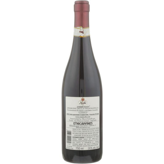 Nicolis Amarone Della Valpolicella Classico Ambrosan 2013 - 750ML - Back