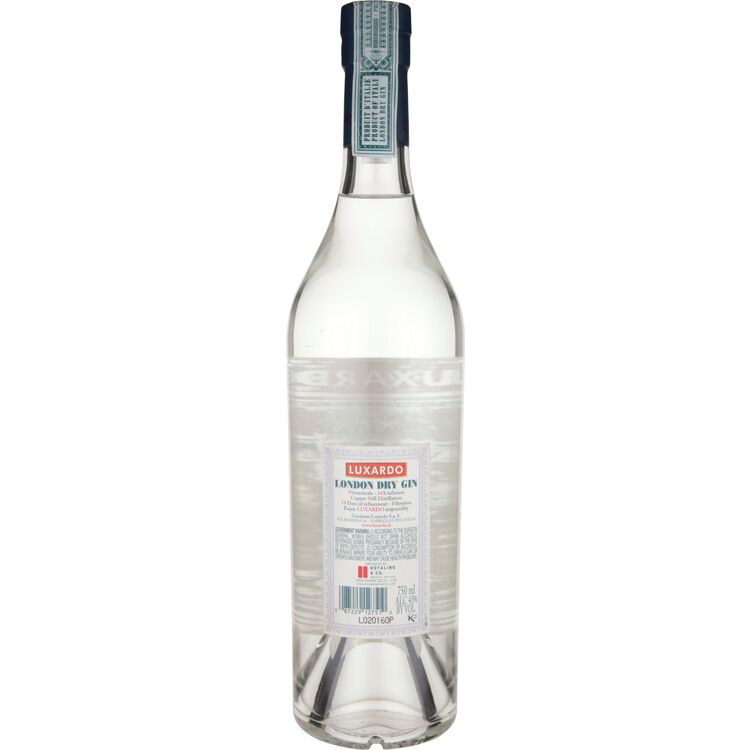Luxardo London Dry Gin 86 - 750ML - Back