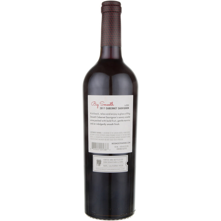 Big Smooth Cabernet Sauvignon Lodi - 750ML - Back
