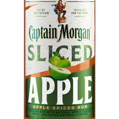 Captain Morgan Sliced Apple Spiced Rum 70 - 750ML - Front Label