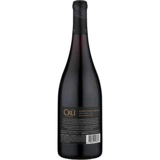 Cru Winery Pinot Noir Grand Collection Sierra Madre Vineyard Santa Mar - 750ML