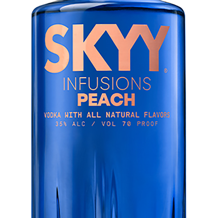 Skyy Peach Flavored Vodka Infusions 70 - 1.0L - Front Label