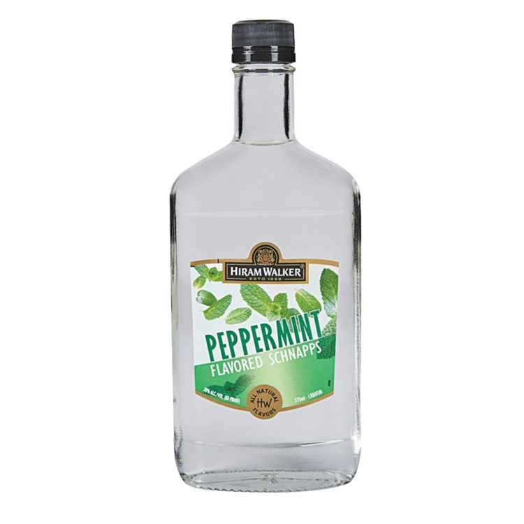 Hiram Walker Peppermint Schnapps 60 - 375ML - Front