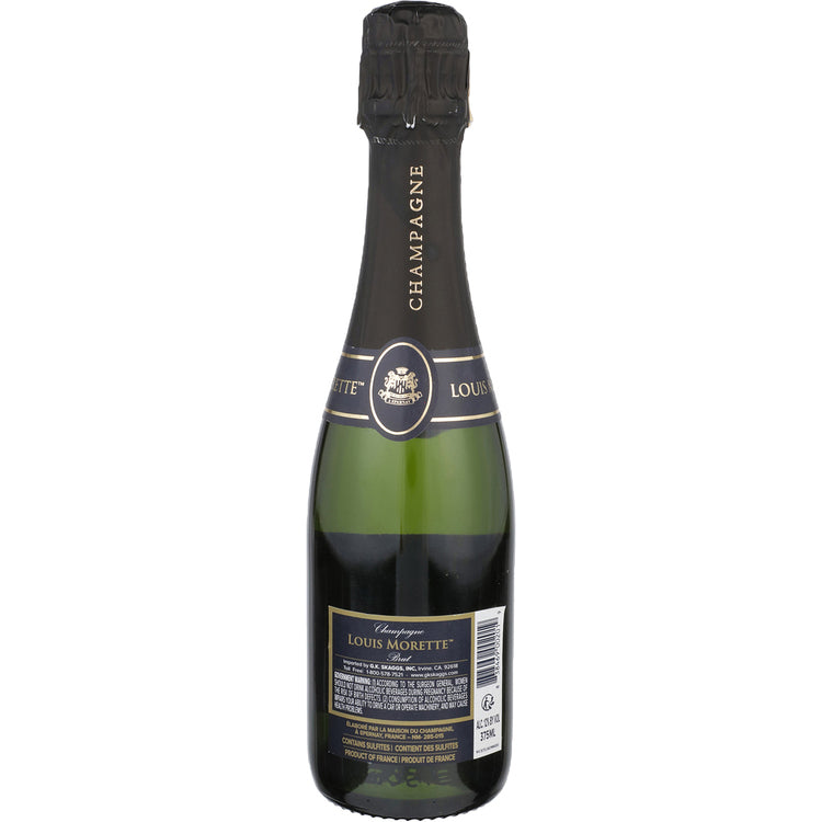Louis Morette Champagne Grande Reserve Brut - 375ML - Back