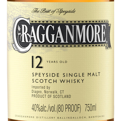 Cragganmore Single Malt Scotch 12 Yr 80 - 750ML