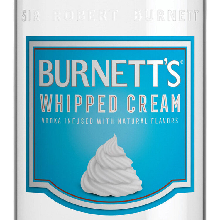 Burnett's Whipped Cream Flavored Vodka 60 - 1.75L - Front Label