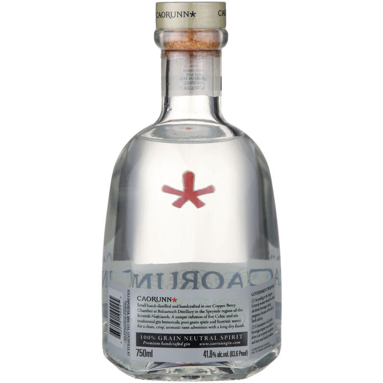 Caorunn Dry Gin Small Batch 83.6 - 750ML - Back