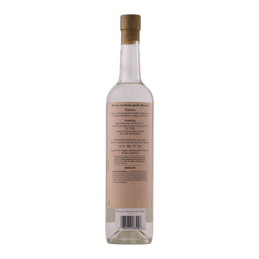Pierde Almas Mezcal Joven Maguey Espadin La Puritita Verda 80 - 750ML - Back