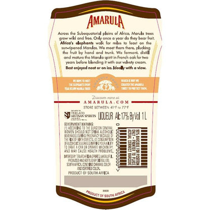 Amarula Cream Liqueur & Amarula Fruit 34 - 750ML - Back Label