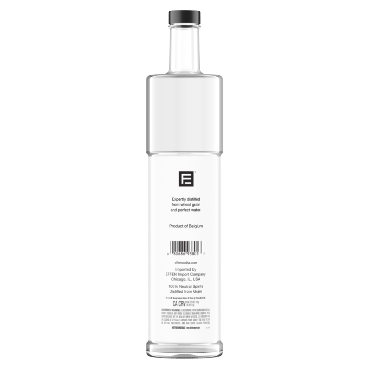 Effen Vodka 80 - 750ML - Back