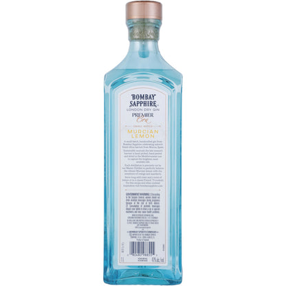 Bombay Gin Sapphire Premier Cru Murcian Lemon 94 - 1.0L - Back