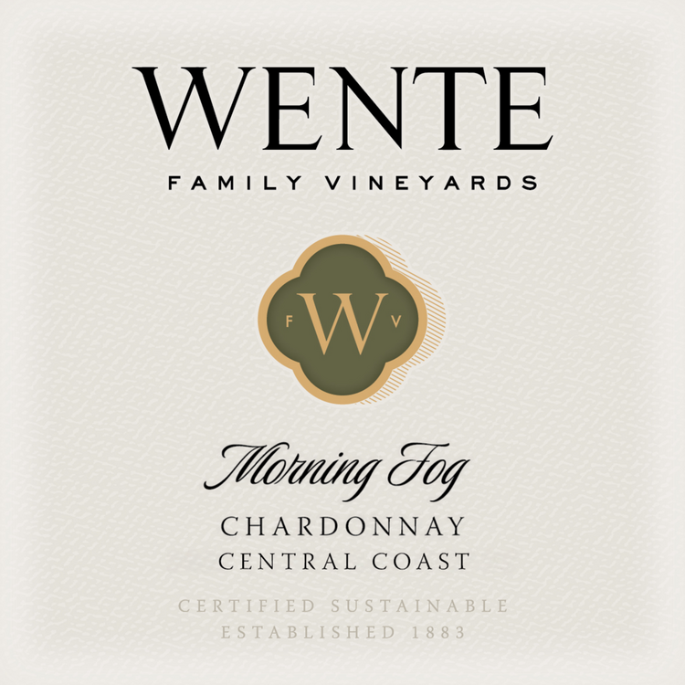 Wente Vineyards Chardonnay Morning Fog Central Coast - 750ML - Front Label