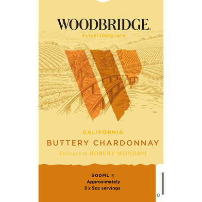 Woodbridge Buttery Chardonnay California - 500ML - Front Label