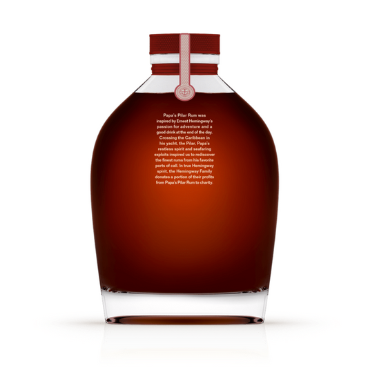 Papa's Pilar Dark Rum 24 Solera Profile Spanish Sherry Casks Limited E - 750ML - Back Label