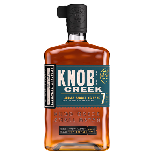 Knob Creek Straight Rye Whiskey Single Barrel Reserve 7 Yr 115 - 750ML - Front