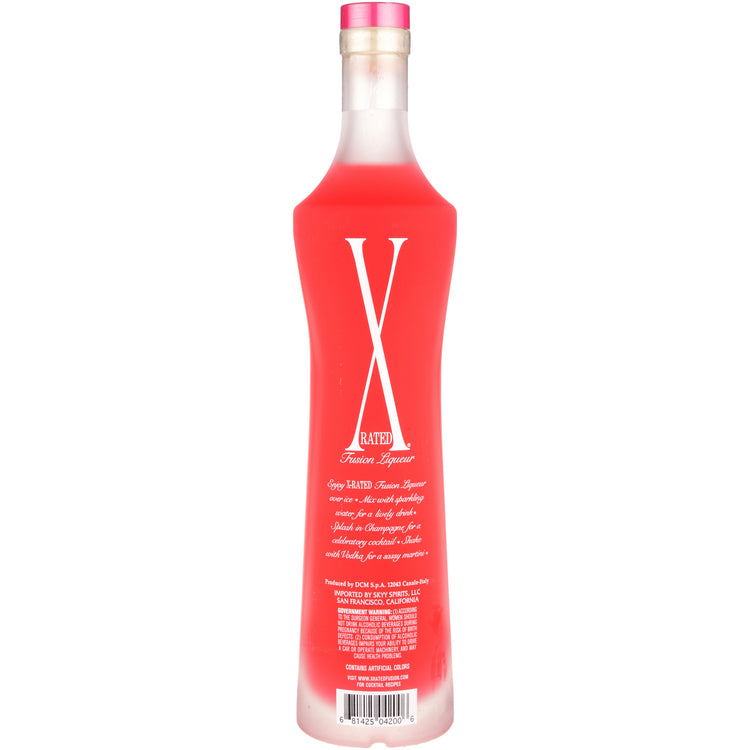 X Rated Fusion Liqueur 34 - 1.0L - Back