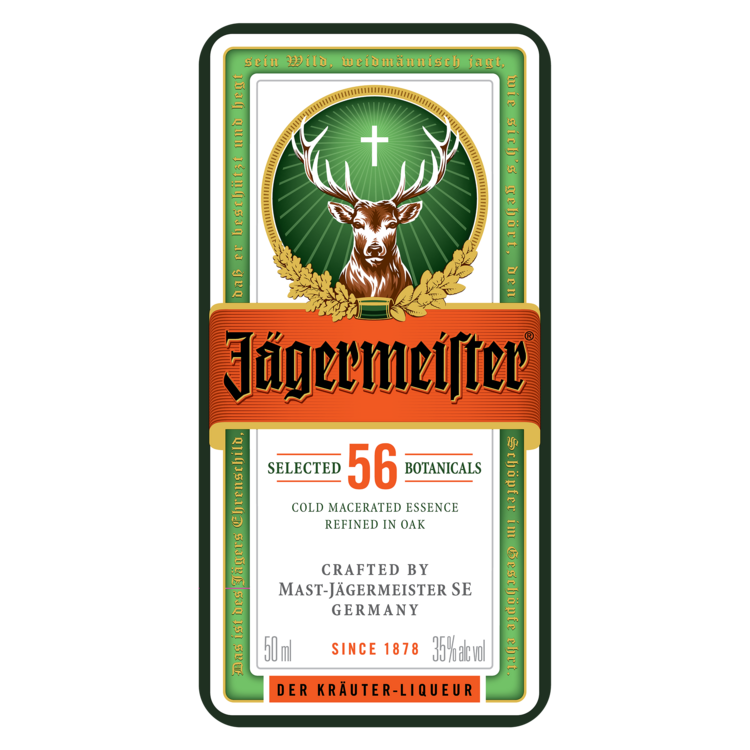 Jagermeister Herbal Liqueur 70 - 50ML - Front Label