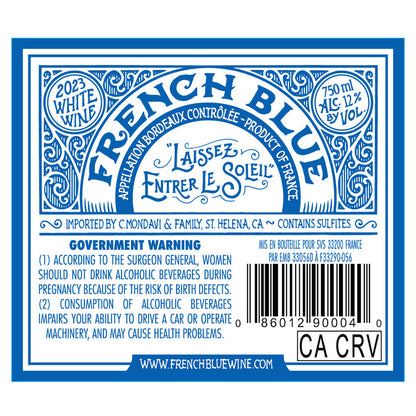 French Blue Sauvignon Blanc Bordeaux 2023 - 750ML