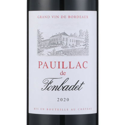 Pauillac De Fonbadet Pauillac 2020 - 750ML - Front Label