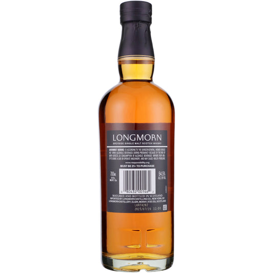 Longmorn Single Malt Scotch 22 Yr 109 - 700ML - Back
