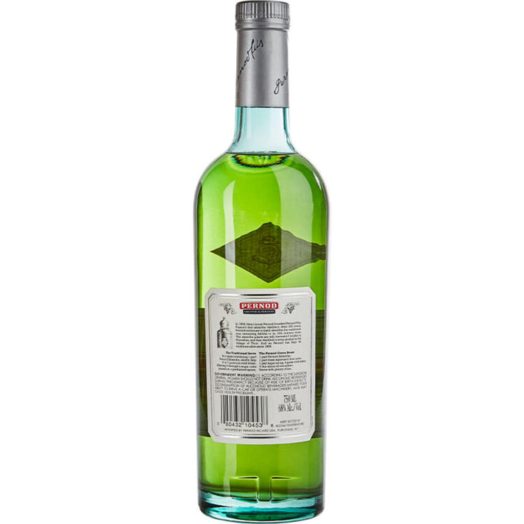 Pernod Absinthe Superieur The Original Recipe 136 - 750ML - Back